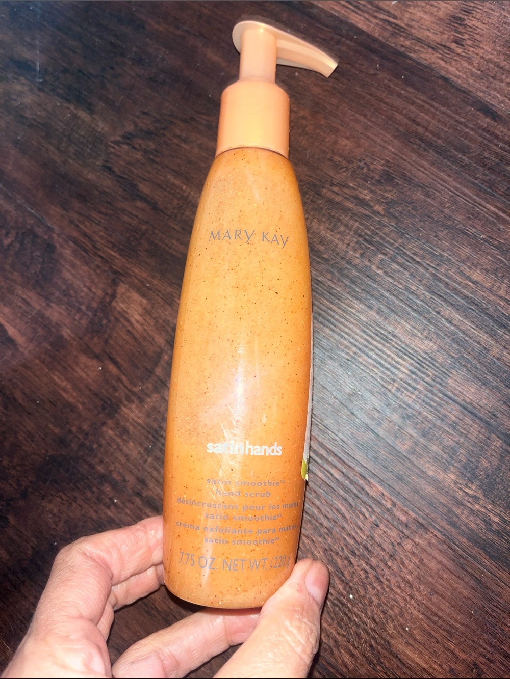 Mary Kay Satin Hands PEACH SATIN SMOOTHIE Shea Scrub 7.75 oz